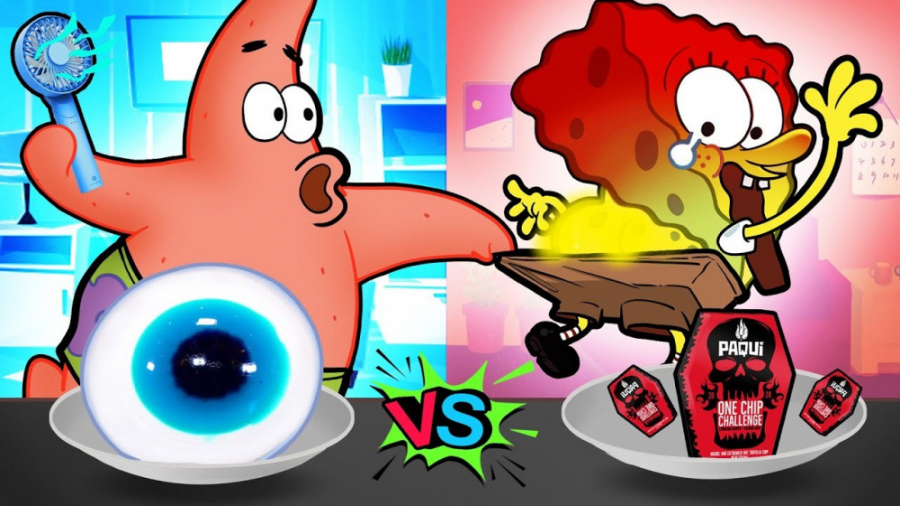 چالش باب اسفنجی و پاتریک  تم ق...