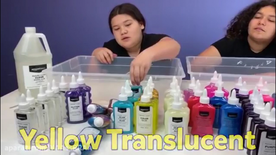 ساخت اسلایم شبتاب با مری و ایز...