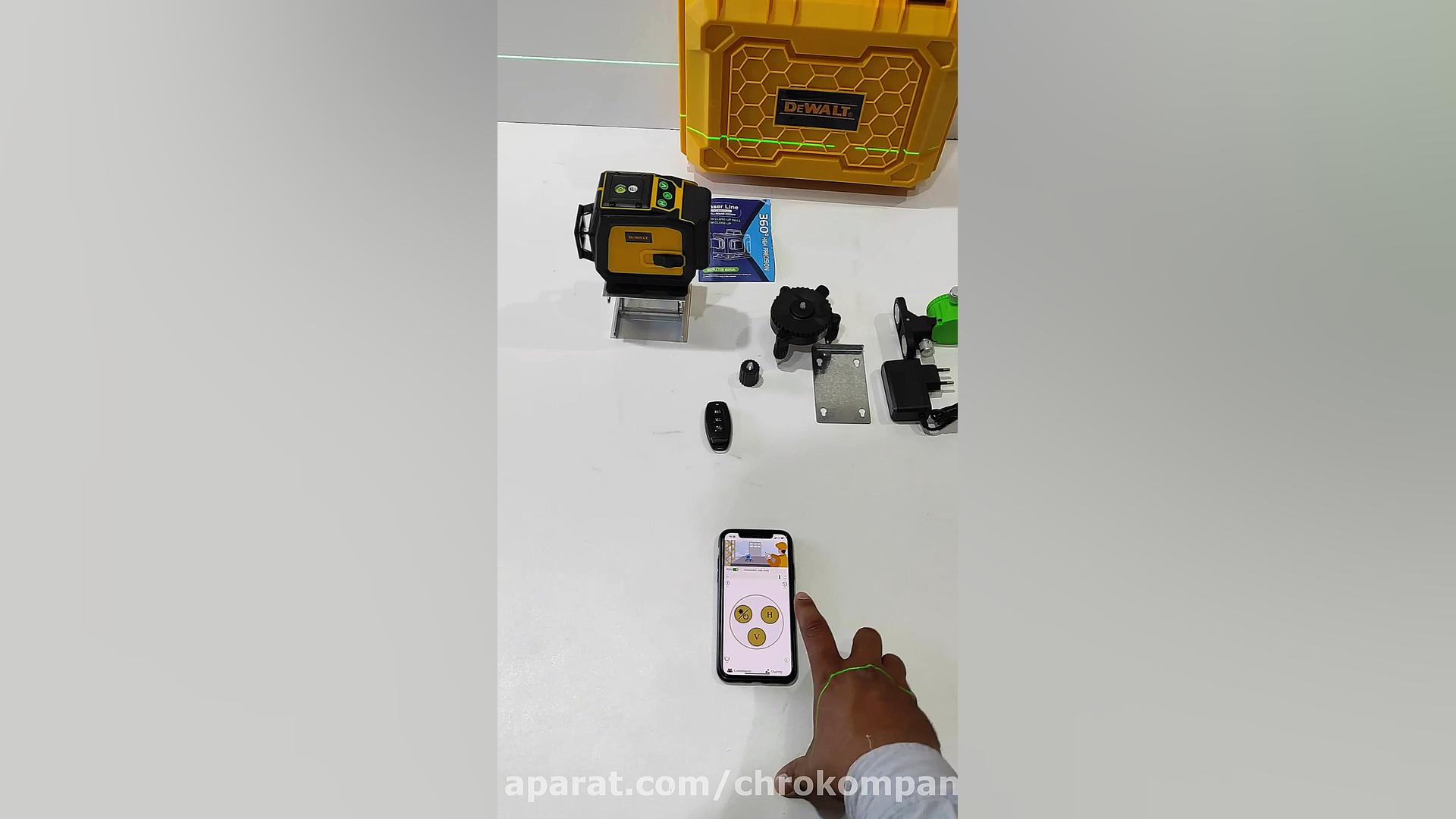 تراز لیزری مارک دیوالت 360درجه...