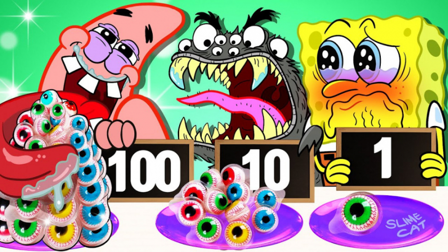 چالش 100 لایه ای پاتریک و باب...