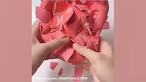 خمیر کلی قلب قرمز