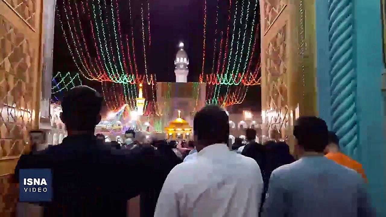 حال و هوای حرم مطهر رضوی در شب...
