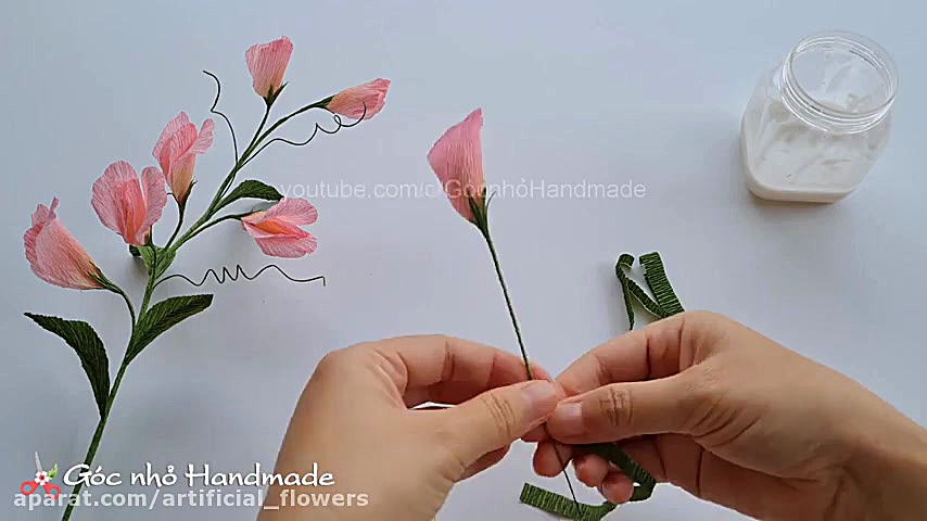 آموزش ساخت گل مصنوعی بسیار شیک و زیبا