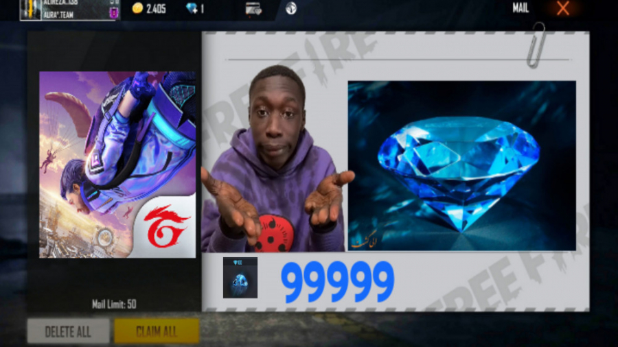 آموزش گرفتن جم رایگان فری فایر...