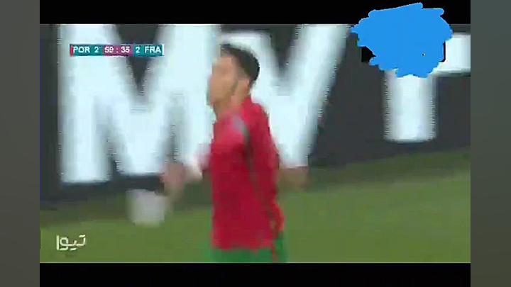 گل دوم پرتغال به فرانسه رونالد...