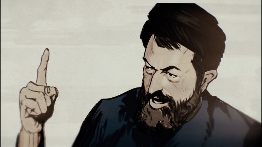 جوانی که با چاقو به سمت شهید ب...