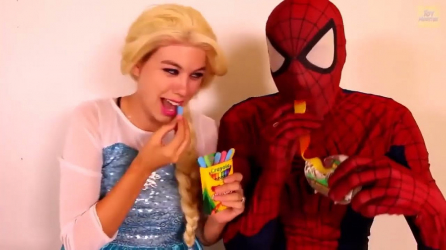 خوراکی یواشکی السا و مرد عنکبو...