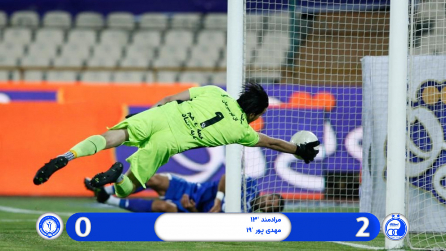 خلاصه بازی استقلال ٢  ٠ گل گهر