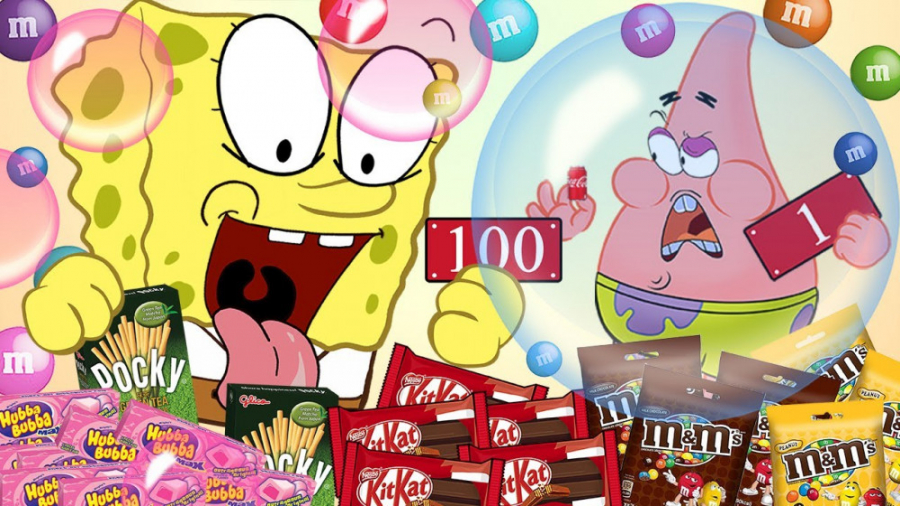 چالش 100 لایه ای پاتریک و باب...