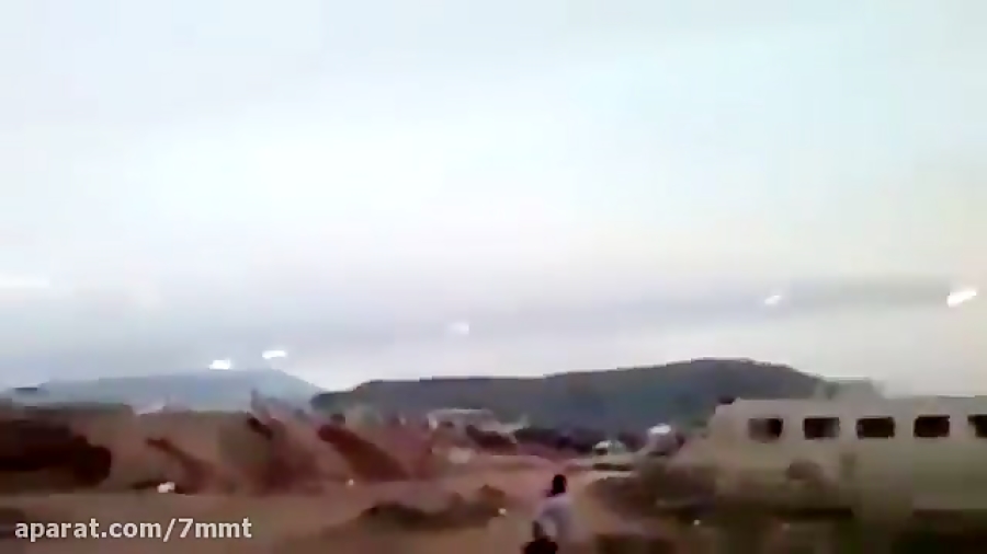 حمله ی راکتی به مواضع تروریست...