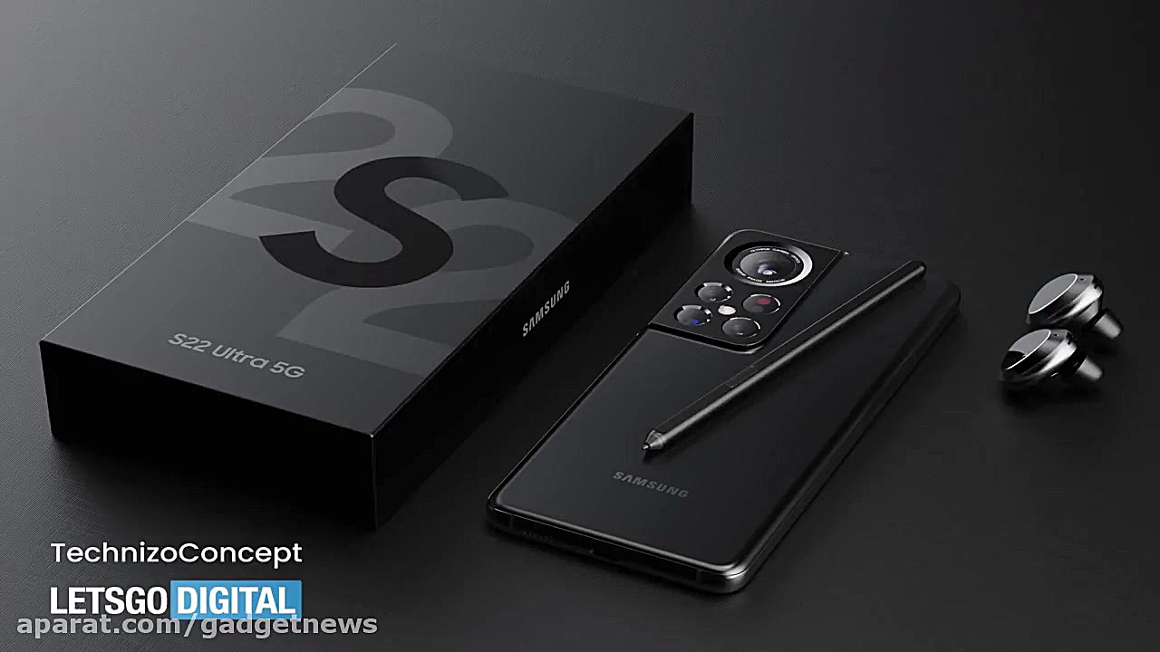 طرح مفهومی گوشی گلکسی اس 22 او...