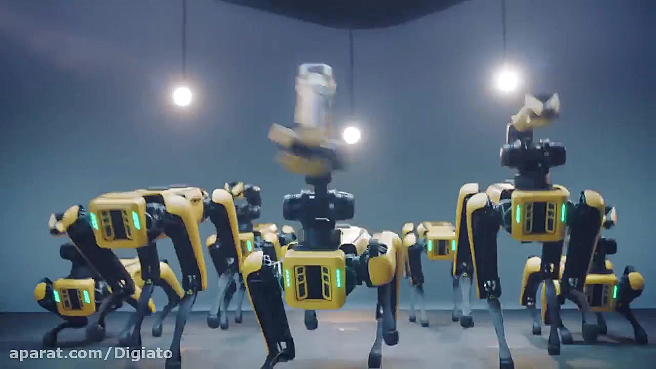 رقص ربات اسپات بوستون داینامیک...