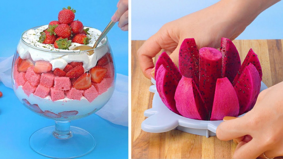 آموزش تزیین کیک تازه میوه ای::...