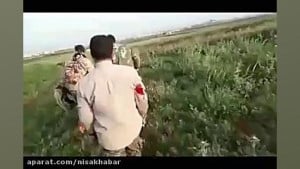 لحظه شهادت یک رزمنده مدافع حرم...