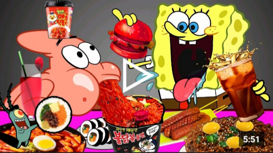 موکبانگ کره ای باب اسفنجی و پا...