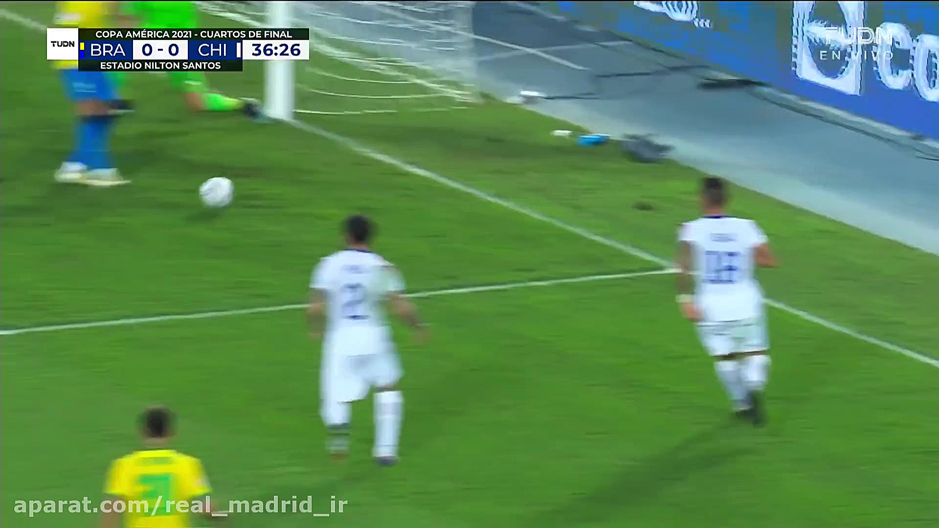 شوت پشت پای نیمار مقابل شیلی ب...