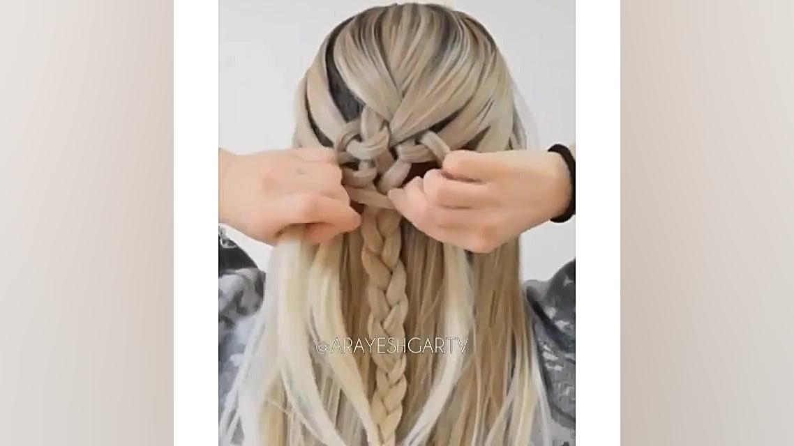 آموزش مدل مو خیلی زیبا:)