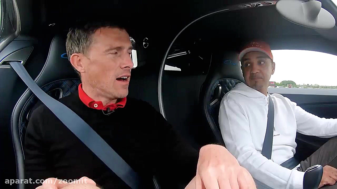 درگ جذاب بوگاتی شیرون و خودرو...