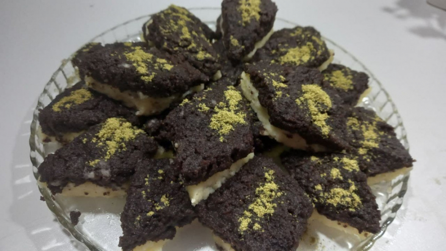 طرز تهیه حلوا دو رنگ همراه با...