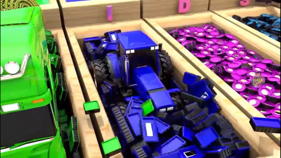 کارتون ماشین های رنگی  آموزش ش...