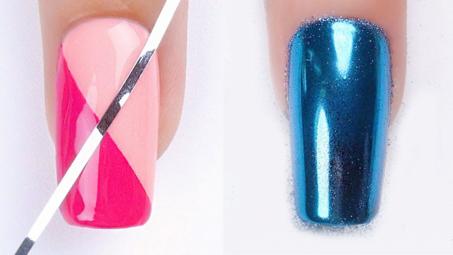 10 آموزش هنری ناخن های رنگارنگ...