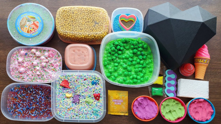 سرگرمی و مخلوط اسلایمهای مختلف