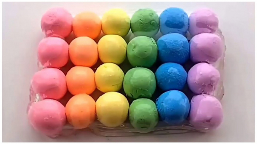 مخلوط اسلایم و خمیرکلی