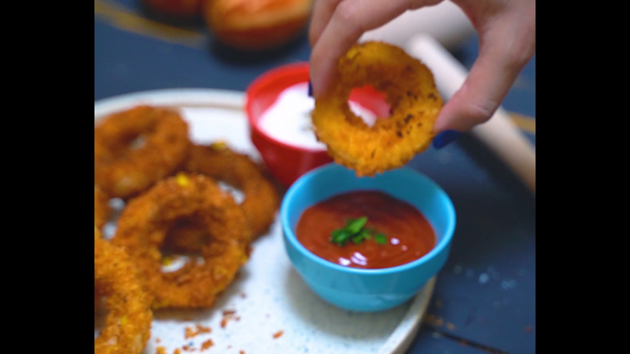 آموزش پیاز حلقه ای سوخاری