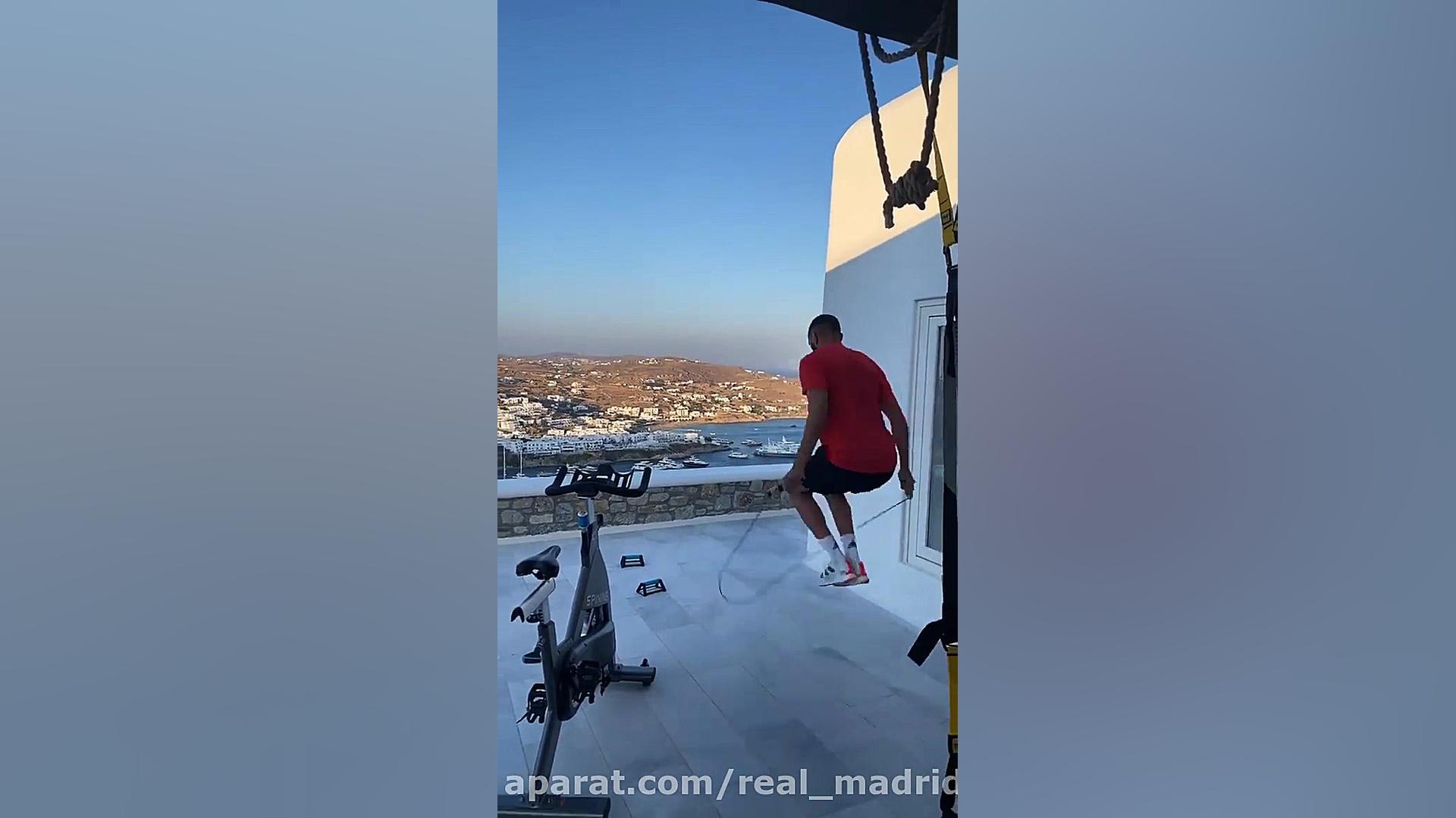 طناب زدن کریم بنزما در منظره ا...