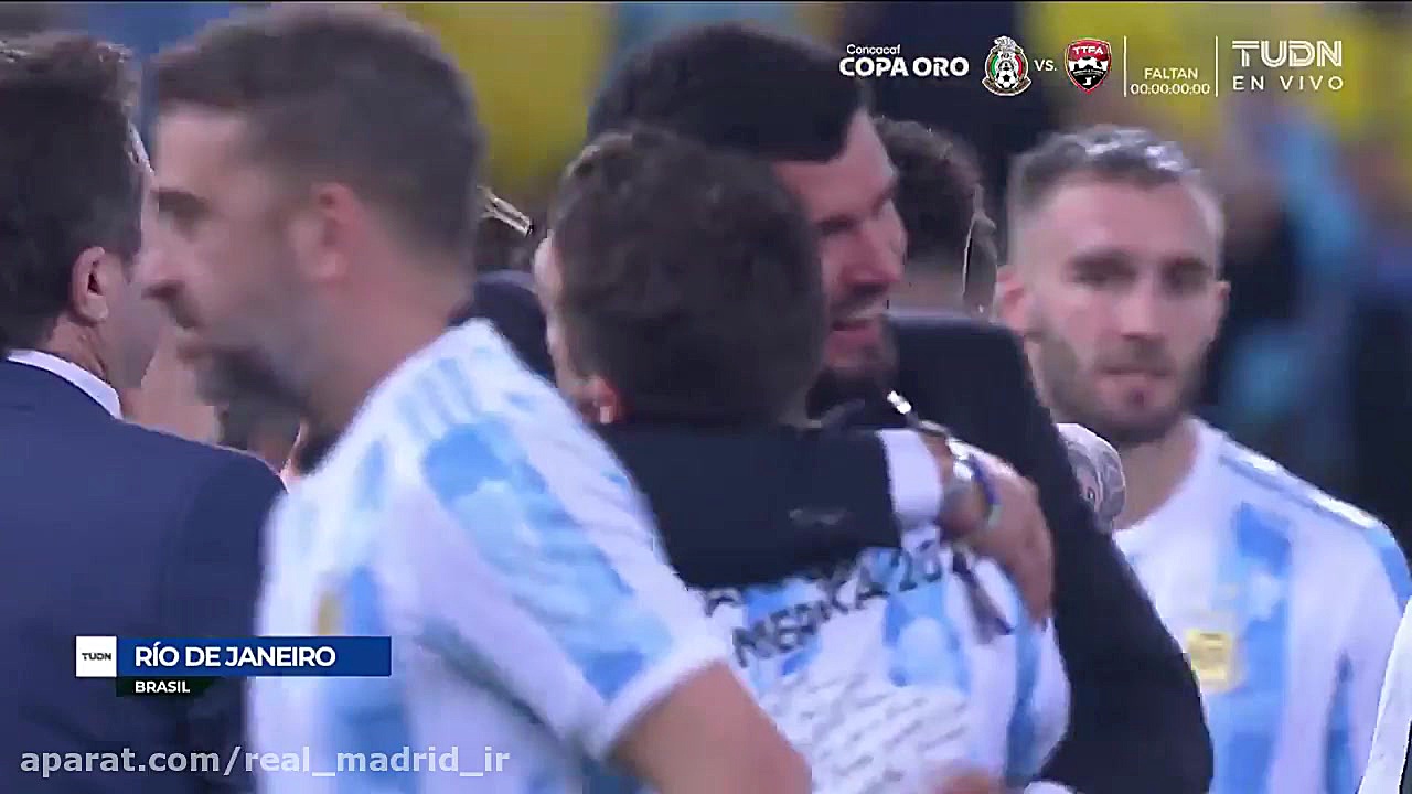 در آغوش کشیدن نیمار توسط مسی پ...