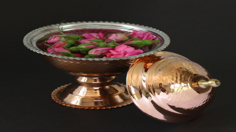 قندان مسی بدون پایه و با پایه