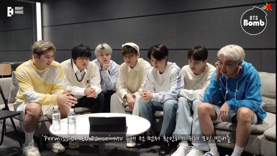 BTS ریاکشن بی تی اس به موزیک و...