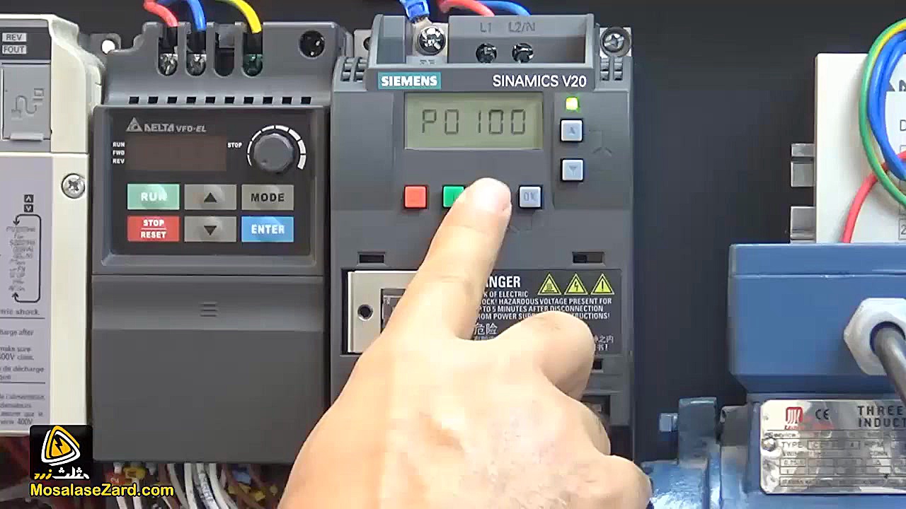 پارامترهای موتور در درایو زیمن...