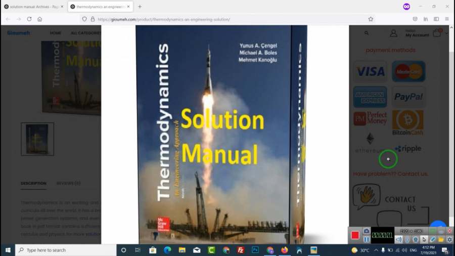 Solution Manual Thermodynamics An Engineering Approach Yunus A. Çengel