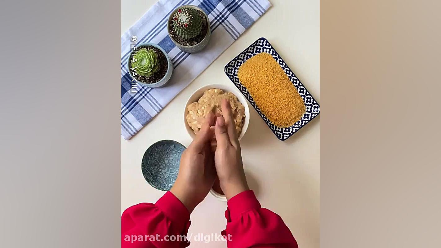 آموزش آشپزی  ناگت مرغ خونگی