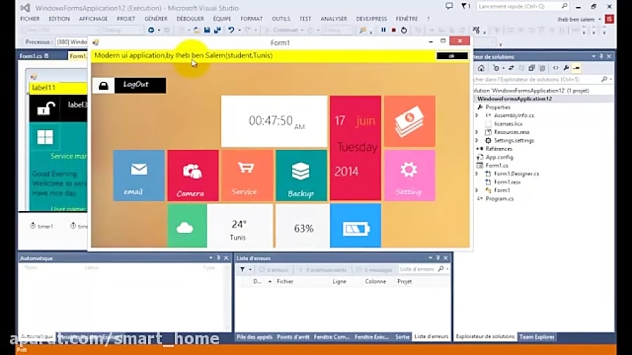 modern UI or metro style windows form application in c#