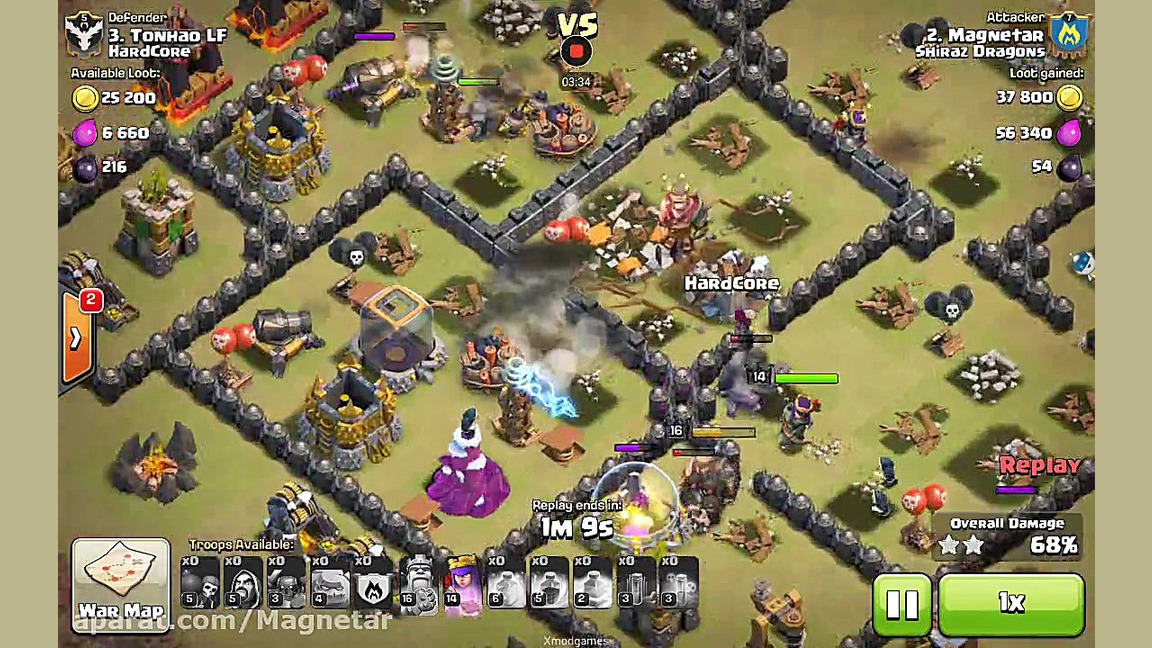 تحلیل نقشه و اتک وار سه ستاره...