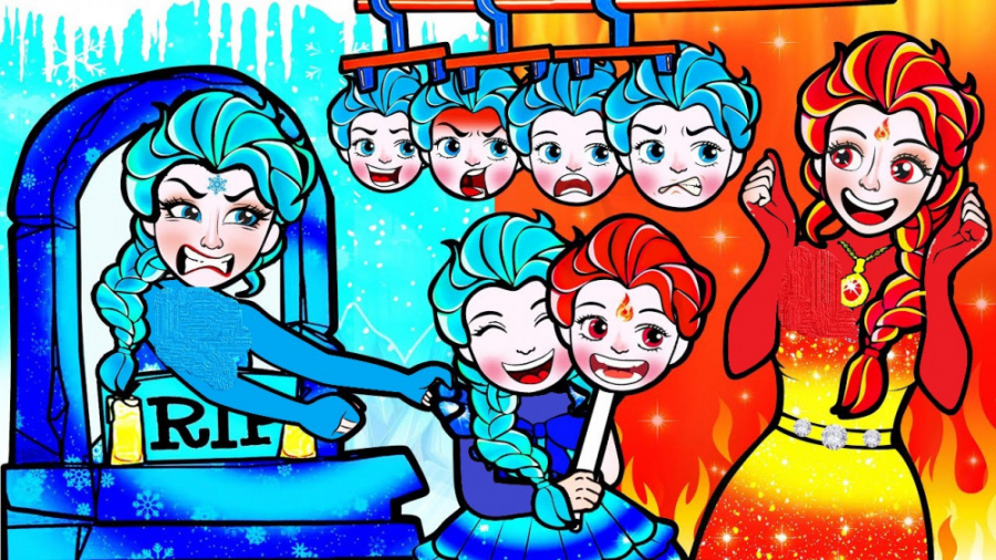 ایده های کارتونی السا فروزن غم...