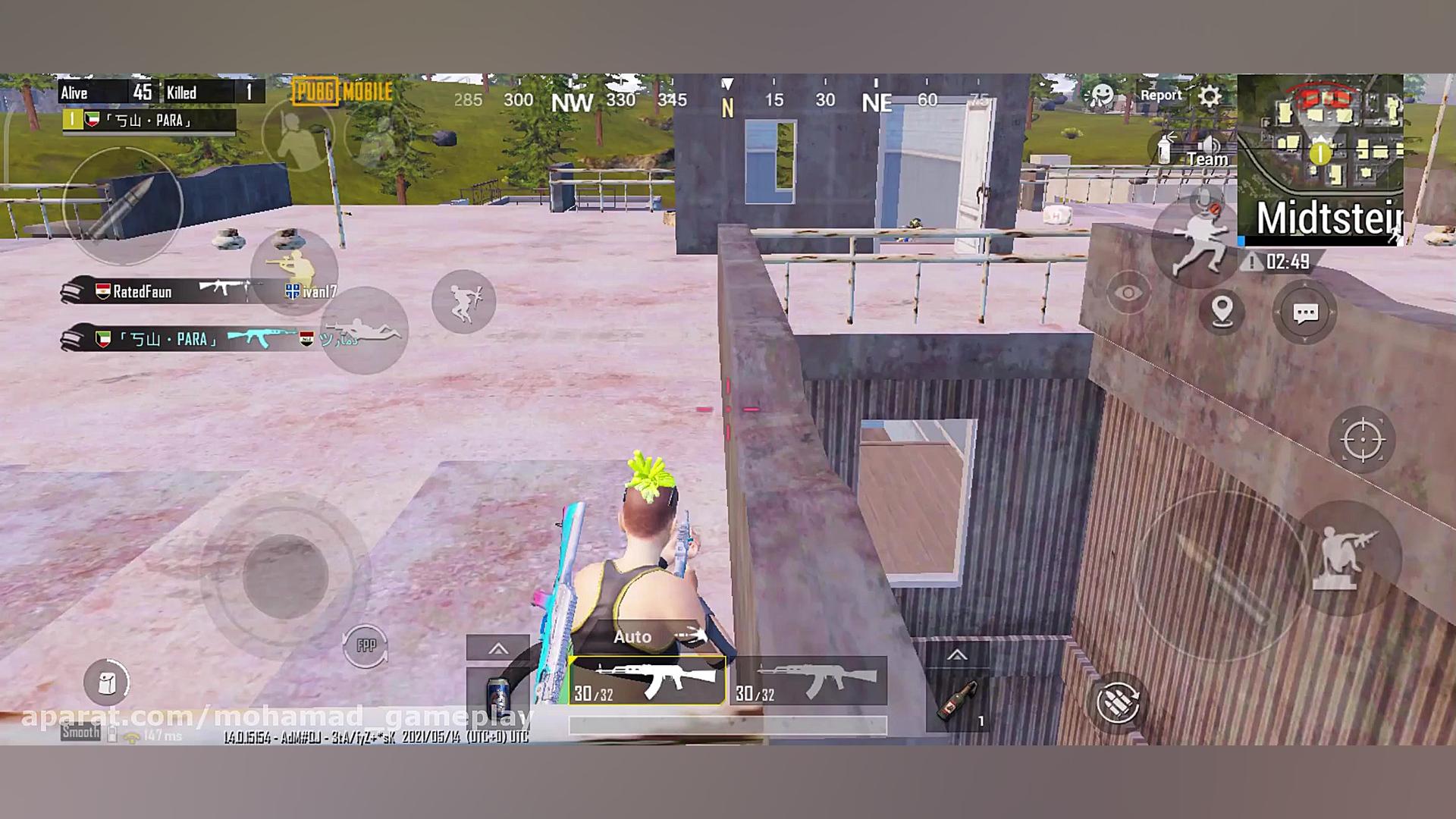 گیم پلی پابجی موبایل پابجی گیم...