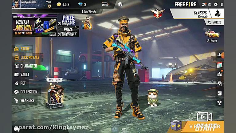 گرفتن رونالدو در فری فایر