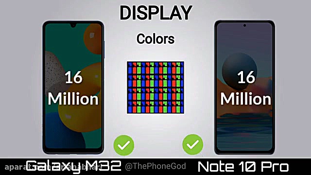 مقایسه سامسونگ گلکسی M32 با رد...