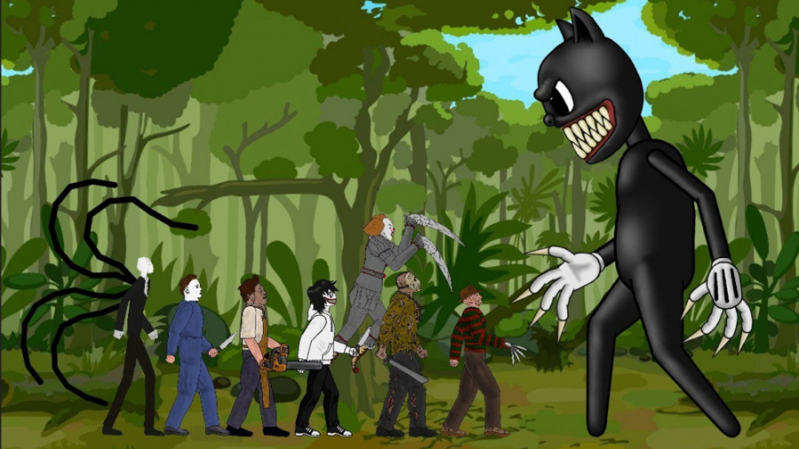 مبارزه کارتون کت و شخصیتهای من...