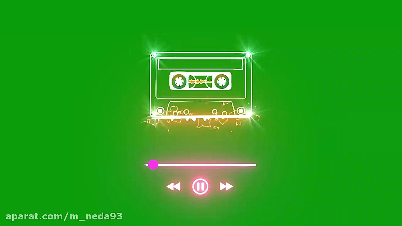 پرده سبز وکروماکی نوار کاست