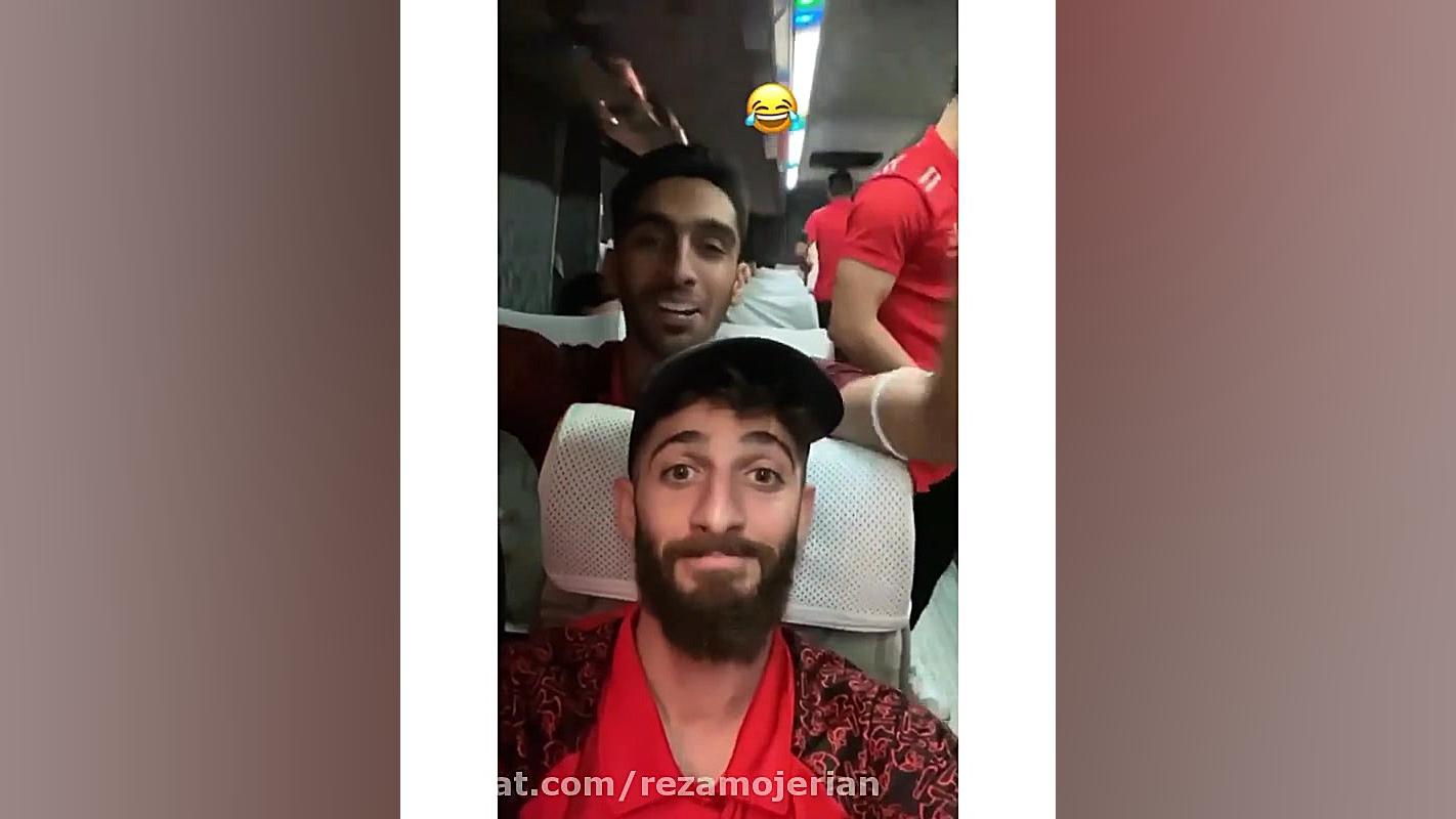 جشن و شادی بازیکنان پرسپولیس د...
