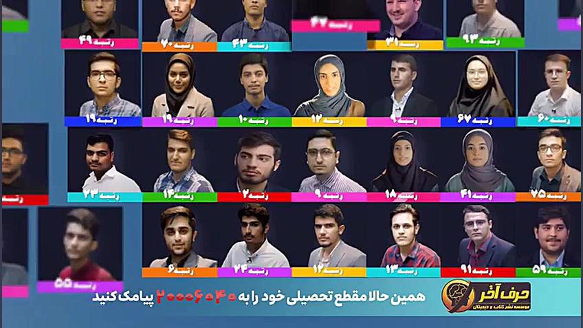 شیرینی رتبه برترهای موسسه حرف...