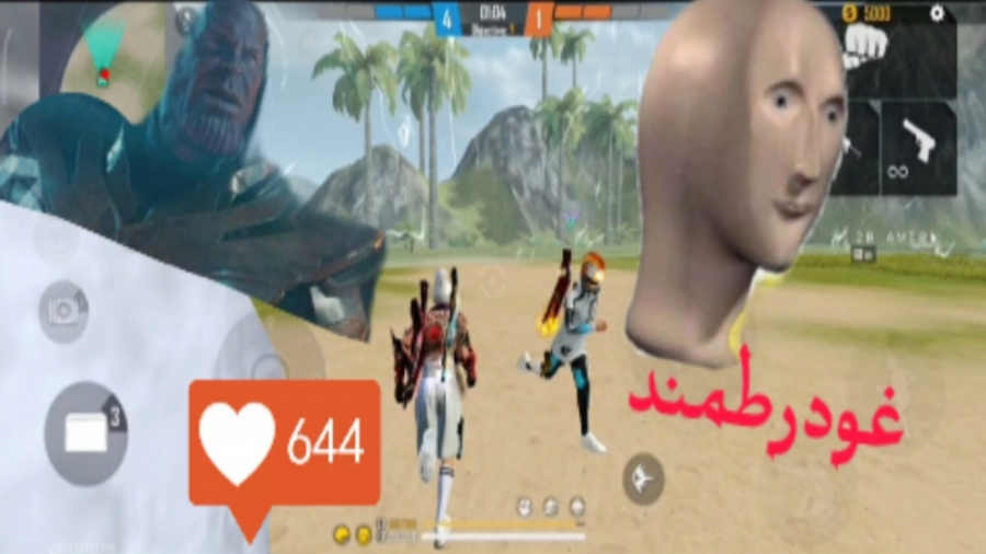 فری فایر گیم پلی فری فایر هدشا...