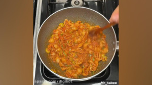 آموزش آشپزی  پاستا گوجه ای