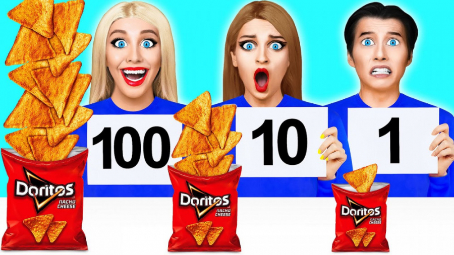 چالش 100 لایه ای زرد سبز قرمز