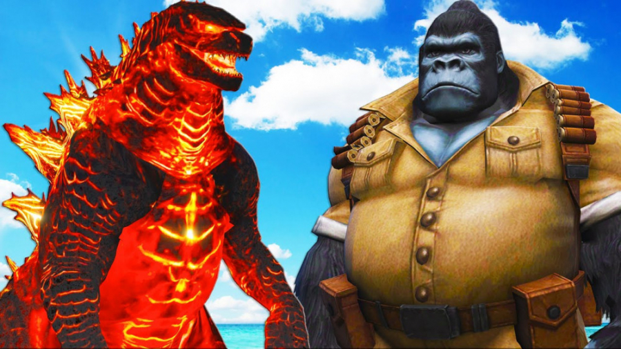 مبارزه کینگ کنگ و گودزیلا