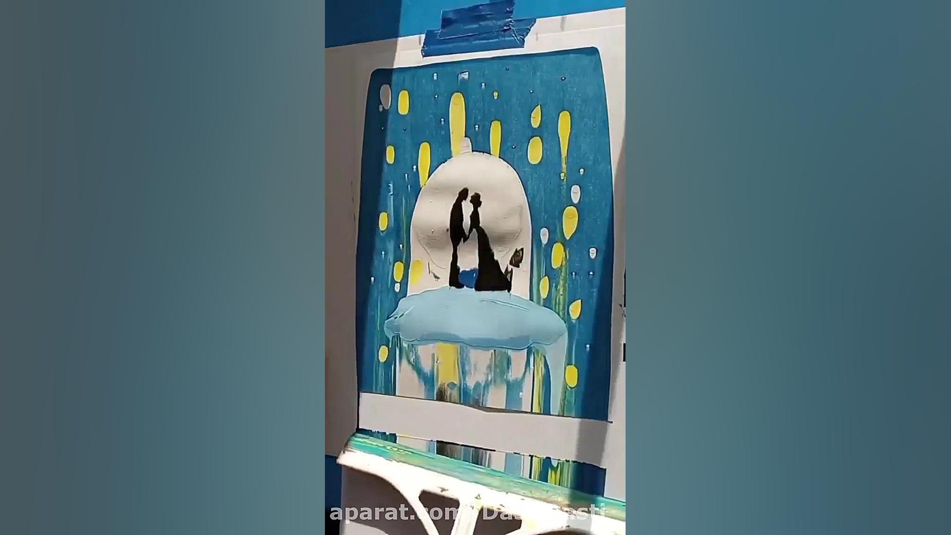 جادوی نقاشی با رنگ